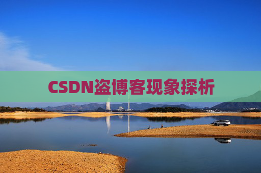 CSDN盗博客现象探析 CSDN盗博客现象探析